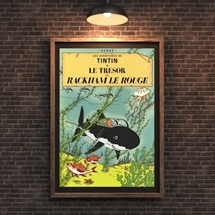 Tintin Plakat 70x50 cm "Rackham den Rødes Skat"